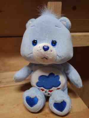 Care Bear Grumpy 2004 Collector 10 Inch Soft Plush Heart Rain Ships Free!