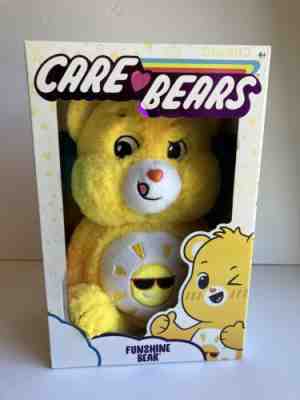 Care Bears Cloudco Funshine Bear Plush Yellow Sunshine Sunglasses, Tear on Box