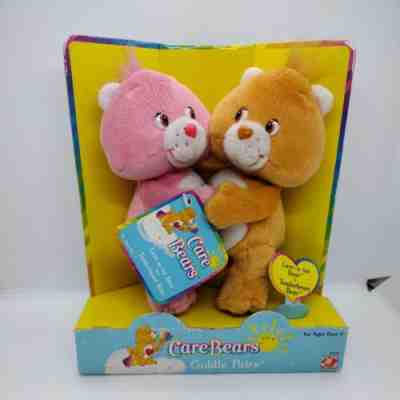 VINTAGE Care Bears 7â? Plush Cuddle Pairs Tenderheart & Love-a-lot Teddy