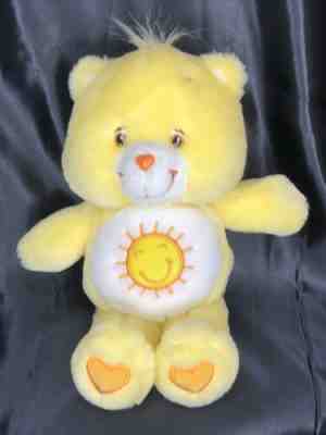 2004 TCFC Care Bears Funshine Bear Yellow Plush Talks WORKS 13â? Play Along Toy