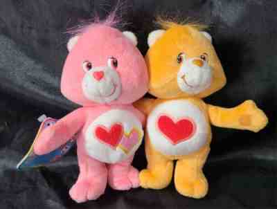 Care Bears Cuddle Pairs LOVE-A-LOT Bear & TENDERHEART Bear 2002 20th ANNIV w/Tag