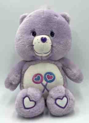 Care Bears 2003 Glow-a-Lot Share Bear Glow in the Dark Stuffed Animal Plush