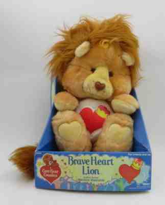 Vintage 1985 Brave Heart Lion Care Bear Cousins Stuffed Animal - Kenner NIB ZQ