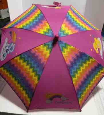 Original Care Bears Kids Umbrella Vintage 1980s - Rainbow Sunshine Grumpy Cheer