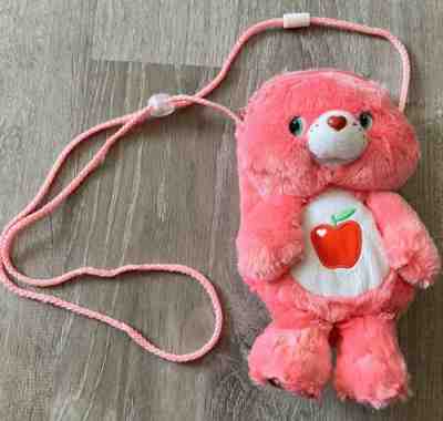 Rare Apple 2009 Care Bear Smart Heart Bear Plush Bag Purse