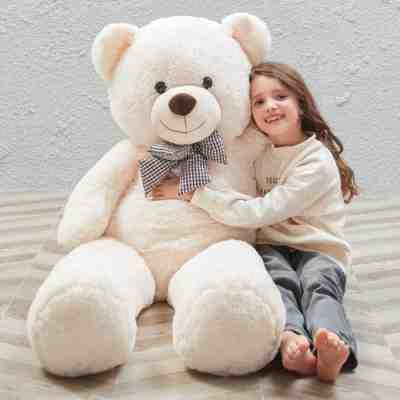 Giant Teddy Bear Big 4 Feet Stuffed Animal Stuffed Bear Baby Shower Life Size La