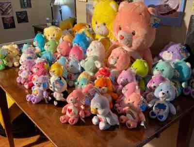 Â Care Bears Plush 1980's Vintage lot of 46 with tags - Mint condition