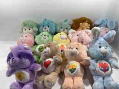 Lot of 14 Vintage 1980s Care Bears & Care Bear Cousins Plush Stuffed Toys