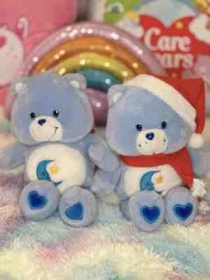 RARE Care Bears Bedtime Bear 2004 Grumpy Bear Color Walgreens Christmas Edition