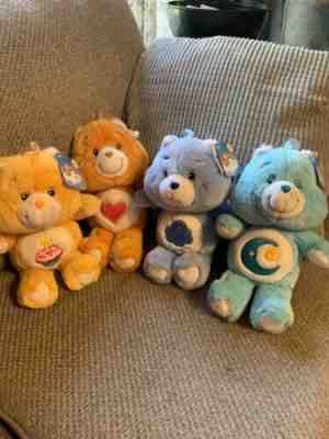 4 lot Care Bears Birthday Bear Grumpy Bedtime Tender Heart Carlton 12