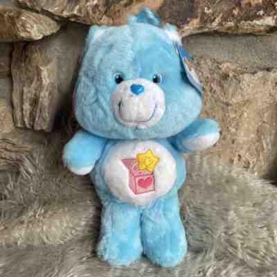 Care Bears Plush Anniversary 13â? BLUE Surprise Bear Carlton Cards NWT AG RARE