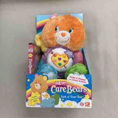 RARE NIB 2005 Care Bears Work of Heart Bear w/DVD Minty