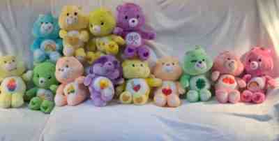 Lot of 13 Plush Care Bears & Cousins 2000â??s & (Pull String Talking Bear 1985)