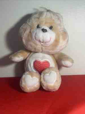 Vintage Kenner 1983 Care Bears Tender Heart Bear Plush Factory Tenderheart Toy