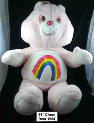 Rare Exclusive Kenner 1984 36â? Large Cheer Bear from Sears Catalog Care Bear