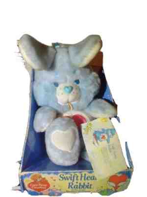 Vintage 1983 Care Bear Cousins Swift Heart Rabbit With Box 13â?