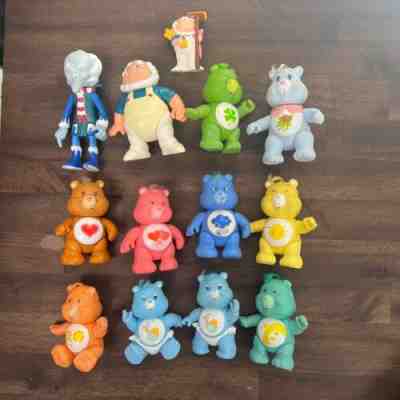 Vintage 1984 Kenner Care Bears Figures + Cloud Keeper & Cold Heart Lot of 13