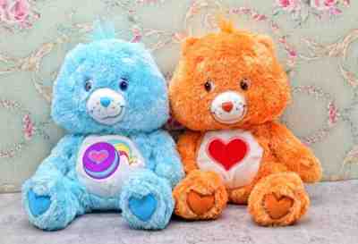 Set of Four Care Bears fluffy floppy 2005-2006 version