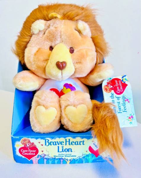 VTG 1984 Kenner Care Bear Cousins " Brave Heart Lion" 13 inch Plush NEW IN BOX