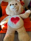VTG 1984 Kenner - RARE GIANT 38" CARE BEAR - TENDERHEART BEAR - #61620 Haiti