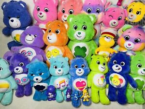 Huge Modern Care Bear Plush Toy Lot Cuddly Rainbow Teddy Bears