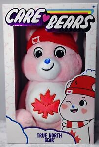 Care Bears - True North Bear 2023 Red & White, Pink, blue Nose. New In box Plush