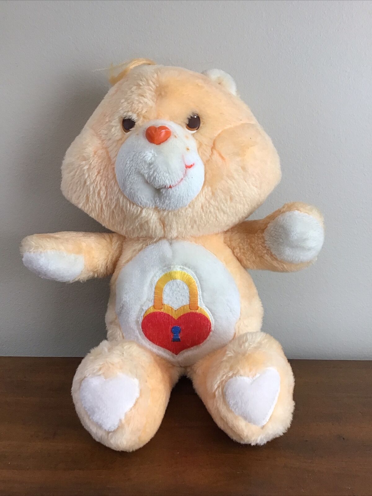 Vtg 1985 Kenner Care Bears SECRET BEAR 13" Plush Stuffed Animal Talking Works