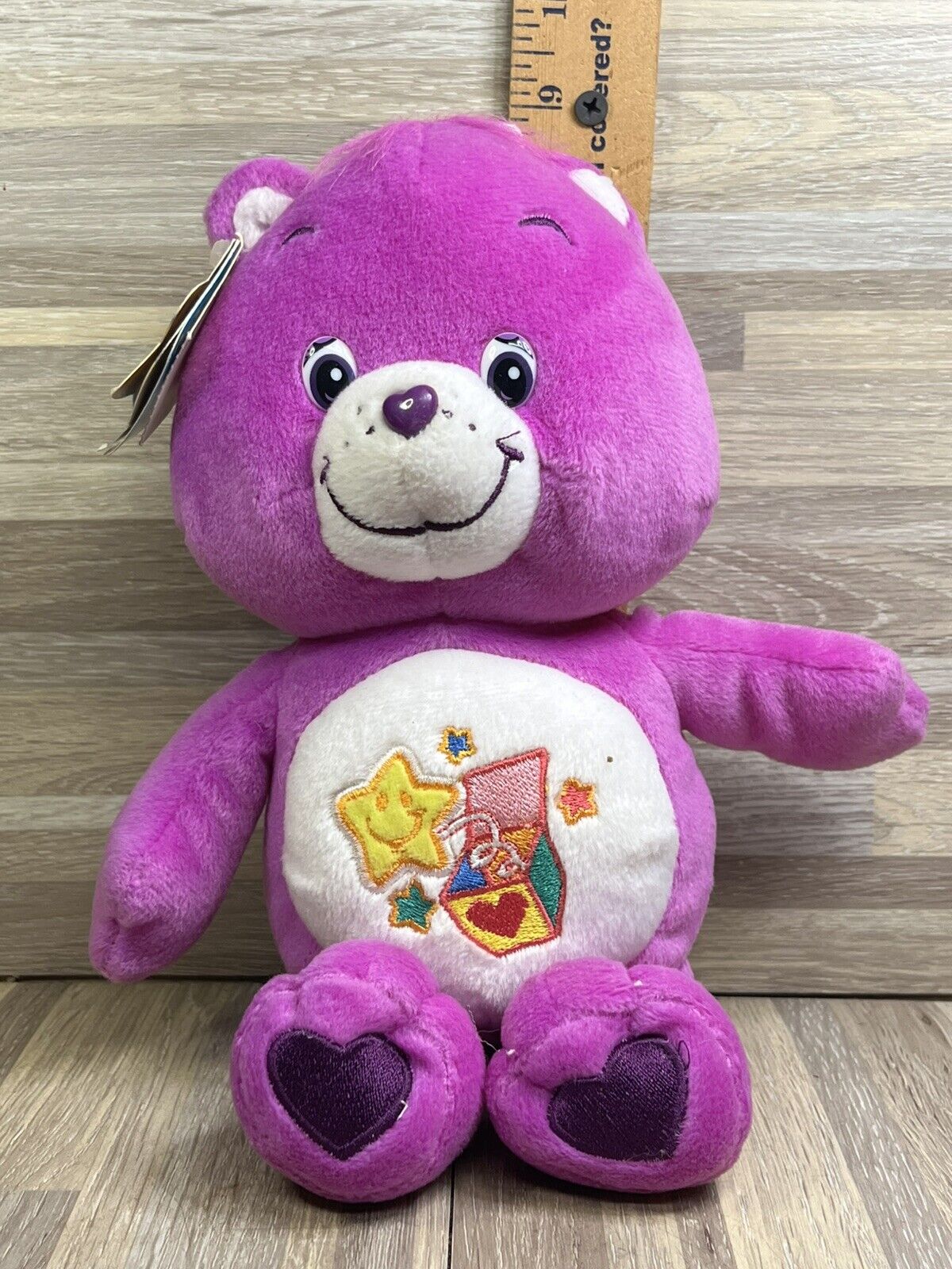 Care Bears SURPRISE BEAR 8" Collector’s Edition Series 4 #3 2005 Purple