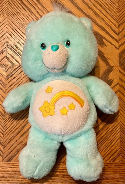 Care Bears Wish Bear Glow-A-Lot Glow in the dark plush 2003