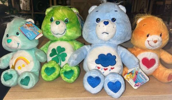 Lot Of 4 Vintage Care Bear Plushes 2002 2004