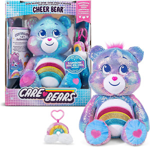 Care Bears Sequin Plush Cheer Special Collector's Edition Plushie for Ages 4+