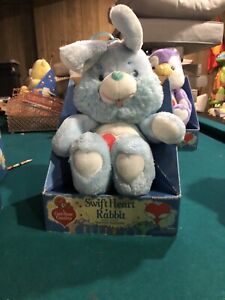 Vintage 1983 Care Bear Cousins Swift Heart Rabbit With Box  13”