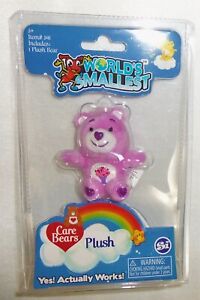 World’s Smallest Care Bear Purple Share Bear Plush 2017  New In Package #1