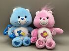 Care Bears 8 “ Baby Tugs Bear W/ Pink Pillow & Blue Blanket Collector's Rare Set