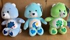 2002 Care Bears Grumpy Bear Good Luck Bear Bedtime Bear Plush Stuffed Toys NOS