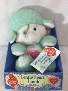 1985 Vintage Kenner Care Bear Cousins Gentle Heart Lamb Plush NEW Boxed with Tag