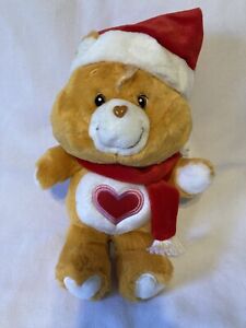 2002 Care Bear TENDERHEART PLUSH 20th Anniversary Christmas Santa 14” Carlton