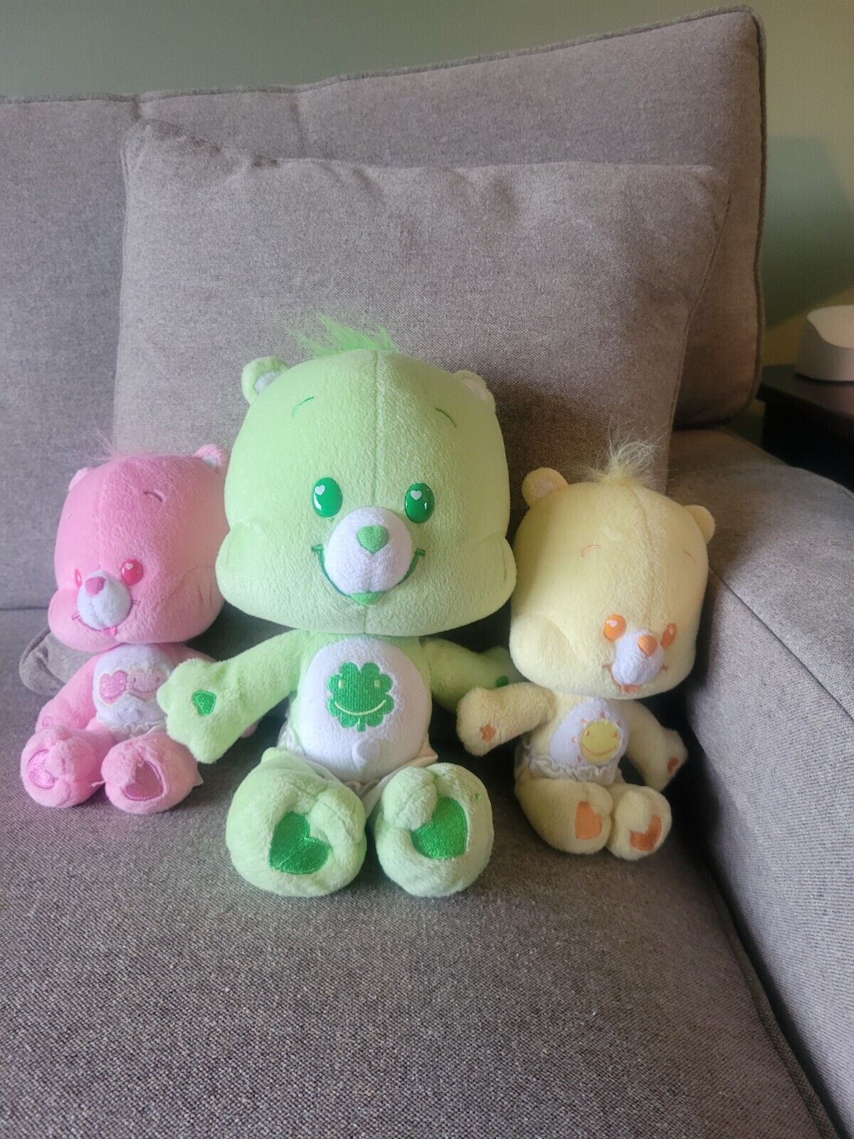 care bear cubs-10 in Good Luck Cub, 8 in Funshine Cub, 8 in Love-A-Lot Cub