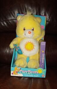 Care Bears 2002 Funshine Bear. New In Box With Tags. Includes DVD.
