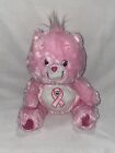 Rare Pink Power Care Bear 25th Anniversary Breast Cancer Awareness Limited