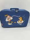 Vintage Care Bears  Blue Suitcase Getting There is Half the Fun w/ Luggage Tag