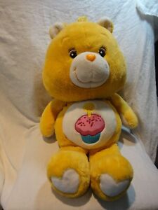 Care Bear Rare Yellow JUMBO CUP CAKE BIRTHDAY CARE BEAR 28”