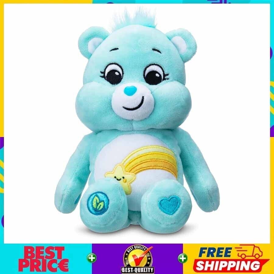 Care Bears Wish Bear 9" Bean Plush Toy, Soft Cuddly Collectible Cute Plush Toy