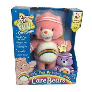 Care Bears Fit n Fun 2004 Cheer Rainbow Bear NIB New In Box WORKS Tested READ