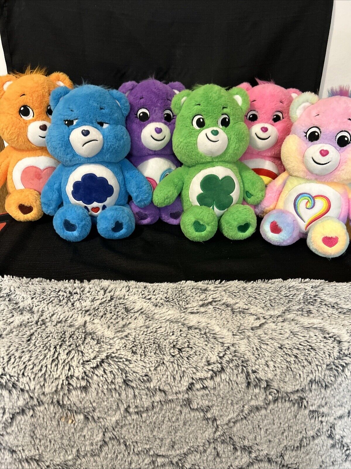 Lot Of 6 Care Bears!!! (14 Inch ). Slightly Used