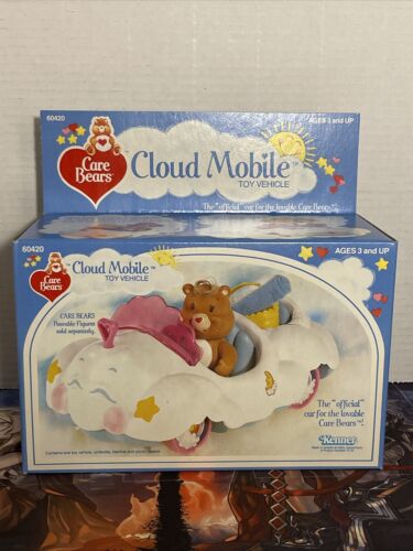 Rare 1983 Vintage Care Bears Cloud Mobile Original New In Box! Box Wear/Damage