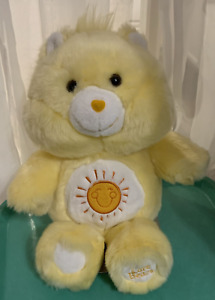 Gund Funshine Yellow Sunshine Care Bear 15” Plush EUC