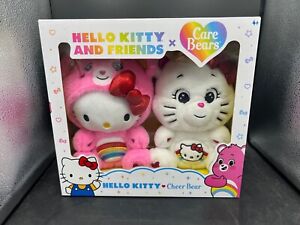 IN STOCK Hello Kitty and Friends X Care Bears Cheer Bear Sealed Box Set 2 Plush