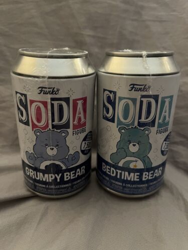 New Care Bears factory sealed Funko Soda Grumpy & Bedtime Bear Chance of Chase