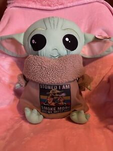Stash Jar Baby Yoda Large Stoned I Am